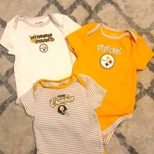 Steelers Baby Onesie 3 Pack